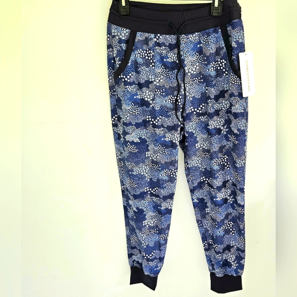 Krimson Klover NWT blue print Jogger pants Sweatpants